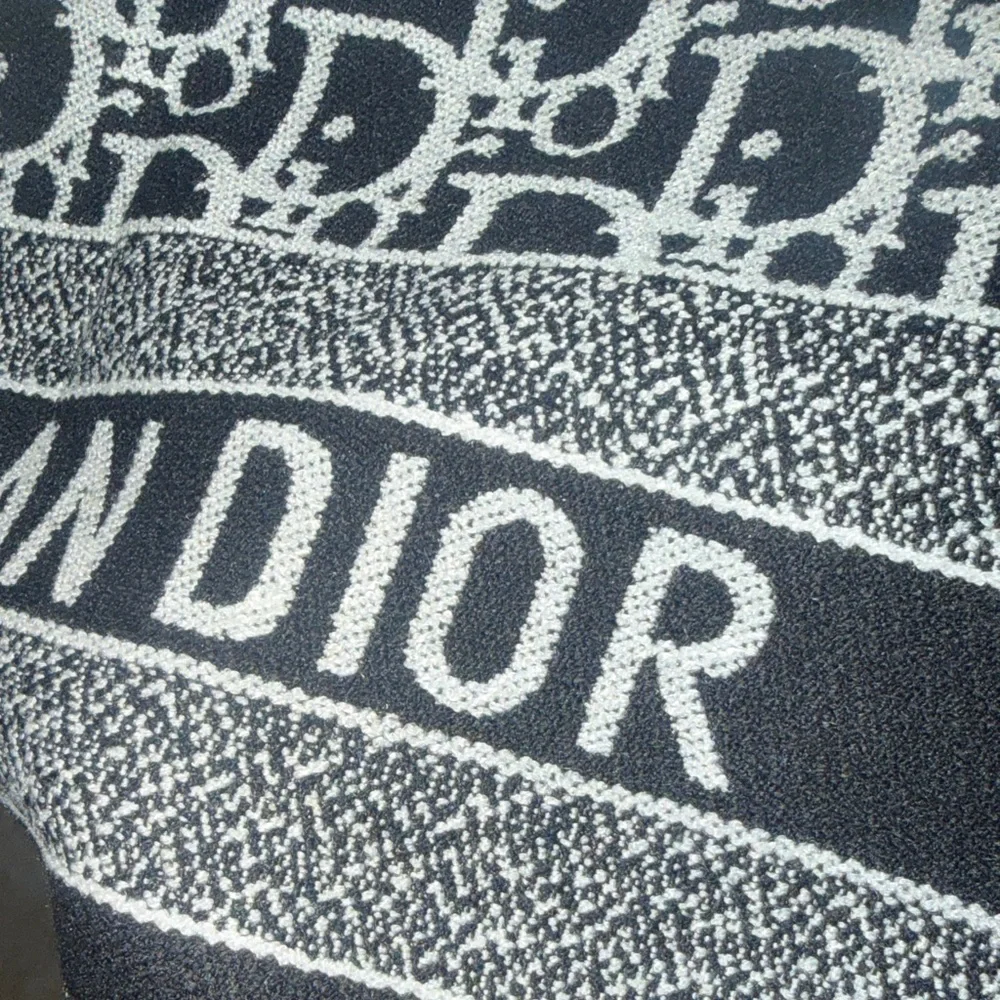 Dior Black and White trotter Scarf and box included GWP